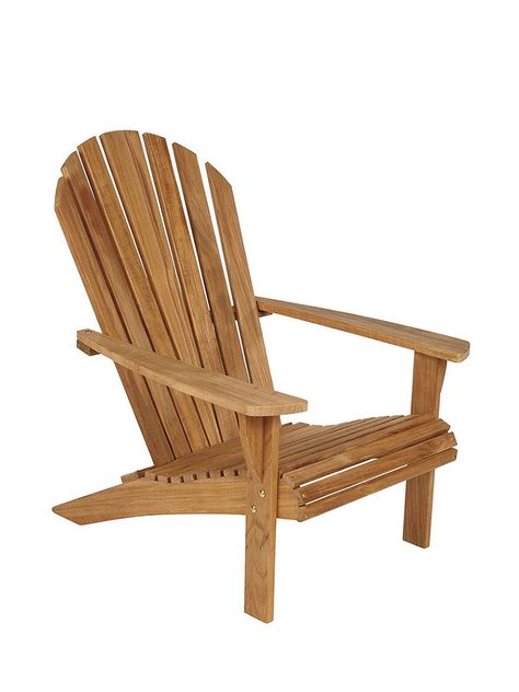 Outdoor Loungers | Comfortable, Functional & Stylish - Curran Home Picnic Chair, Teak Adirondack Chairs, Muskoka Chair, Teak Patio Furniture, Wood Adirondack Chairs, Teak Armchair, Teak Chairs, Outdoor Armchair, Classic Outdoor