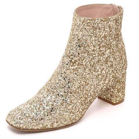 kate spade glitter boot Silver Block Heels, Christmas Boots, Glitter Boots, Chunky Heel Ankle Boots, Velvet Boots, Block Heel Ankle Boots, Grey Shoes, Round Toe Heels, Party Shoes