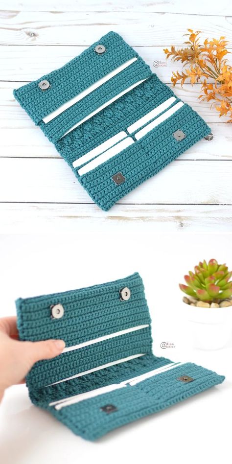 Crochet Weave Wallet Free Pattern Wallet Pattern Free, Crochet Travel, Crochet Wallet, Crochet Phone Cases, Crochet Baby Beanie, Free Crochet Bag, Crochet Bag Pattern Free, Bag Pattern Free, Crochet Pouch