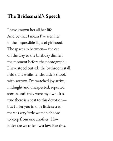 I hear there might be some weddings this spring, although I think I’ll just start doing these speeches at dinner. (from Book 4 🫦) | Instagram Rehearsal Dinner Speech Bridesmaid, Bridesmaid Speech Examples, Bridesmaid Speech, Kate Baer, Proposal Speech, Speech Quotes, Speech Quote, Maid Of Honor Speech, Newly Wed