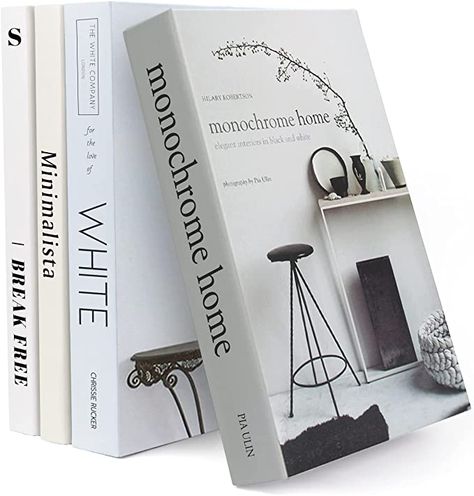 Amazon.com: 4 Pack Faux Books for Decoration, Ediactcyl Modern Fashion Decorative Books Set for Hardcover Home Decor, Fake Book Stacks Display for Bookshelf Living Room Decor : Home & Kitchen Faux Books Decor, Stack Displays, Books For Decoration, Bookshelf Living Room, Home Decor Coffee Table, Coffee Table Books Decor, Fake Books, Navy Decor, Faux Books