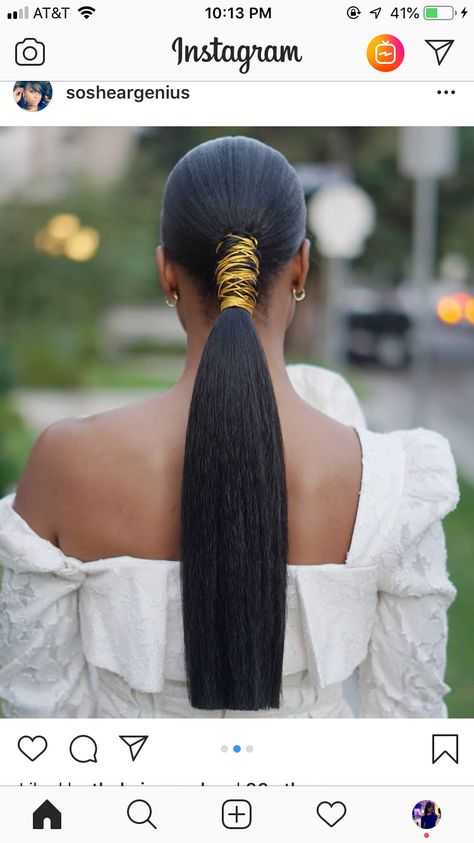 Elegant Ponytail Hairstyles Black Women, Bridesmaids Ponytail Hairstyles, Low Pony Hairstyles Black, Elegant Black Hairstyles, Braided Low Ponytail, Sleek Hairstyle, Sleek Ponytail Hairstyles, Black Ponytail Hairstyles, Haute Hair