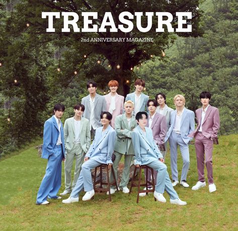 Treasure 2nd Anniversary, Anniversary Magazine, Random Selfie, Magazine Contents, Postcard Set, Treasure Planet, 2nd Anniversary, Old Love, Scene Photo