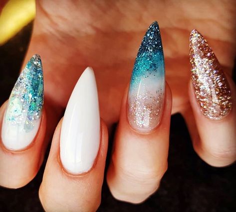 Young Nails Inc on Instagram: “It’s like a walk on the beach.  Beautiful sea spray washing up on the sand look by this weeks Feature Friday tech @jnstra  Repost from…” Beach Nails Stiletto, Simple Stiletto Nails, Young Nails, Walk On The Beach, Sea Spray, Beach Beautiful, Beach Nails, Nails Inc, Nail Design Ideas