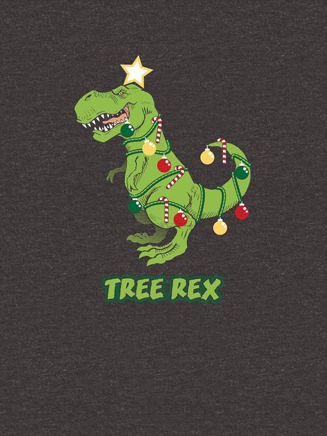 Tree Rex Dinosaur Christmas Costume Party Gift by yeoys Dino Christmas Wallpaper, Christmas Paintings Ideas, Christmas Costume Party, Dino Christmas, Tree Rex, Diy Christmas Table, Cute Dino, Dinosaur Wallpaper, Silver Christmas Decorations