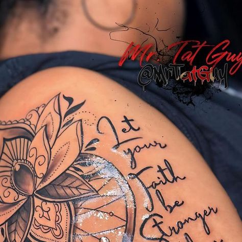 Laron Perkins on Instagram: "Let your faith be stronger than your fears" Faith Over Fear Tattoos, Faith Over Fear Tattoo, Fear Tattoo, Unique Tattoo Designs, February 9, Unique Tattoo, Faith Over Fear, Stronger Than You, Tattoo Designs