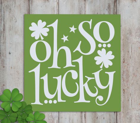 Lucky Sign, St Patrick's Day Decor, Painted Background, St Pats, Saint Patricks, Paint Background, Painted Signs, Lucky Charm, St Patricks