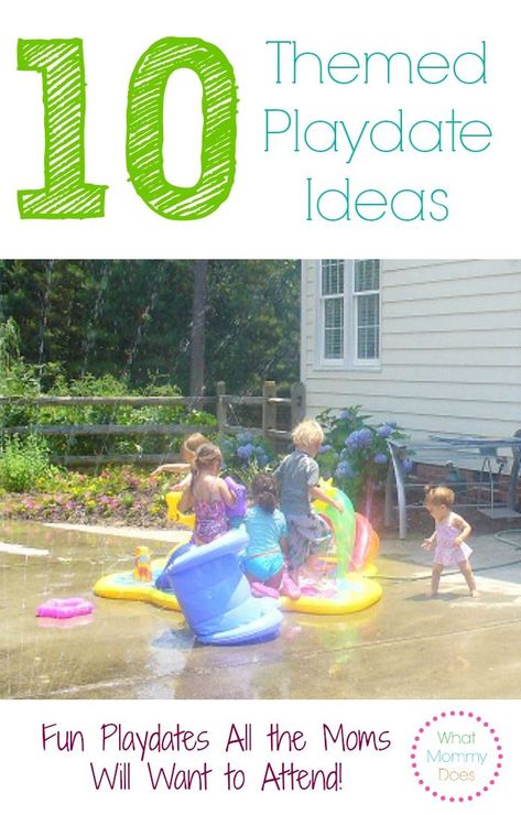 10 Themed Playdate Ideas for Toddlers & Preschoolers #kidsactivities #parenting #outdoors #play #kids #mom Play Date Ideas, Playdate Ideas, Newborn Sleep Schedule, Summer Play, Play Date, Baby Sleep Problems, Before Baby, Toddler Play, Date Ideas