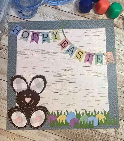 Easter Scrapbook, Boyfriend Scrapbook, School Scrapbook Layouts, Fall Scrapbook Layouts, Boy Scrapbook Layouts, Scrapbook Design Layout, Scrapbooking Layouts Baby, Baby Boy Scrapbook