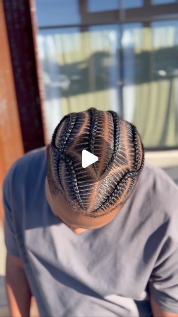 Braids Man, Cornrows For Boys, Cornrows Men, Boy Braid Styles, Cornrow Styles For Men, Short Braid, Bun Design, Braids With Fade