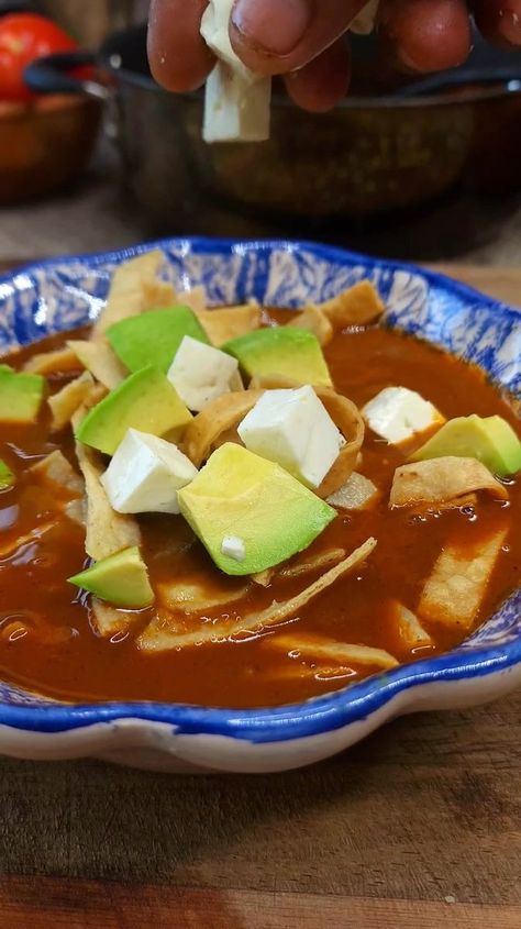 Aztec Soup, Panela Cheese, Mexican Food Dishes, Shut Your Mouth, Fresh Cheese, Tortilla Soup, The Onion, Mexican Food Recipes Authentic, Mexican Dishes