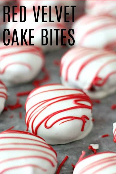 Red Velvet Cake Bites | Six Sisters' Stuff Best Red Velvet Cake, Valentines Recipes Desserts, White Chocolate Candy, Six Sisters Stuff, Strawberry Mousse, Six Sisters, Low Carb Cheesecake, Strawberries Blueberries, Festive Desserts