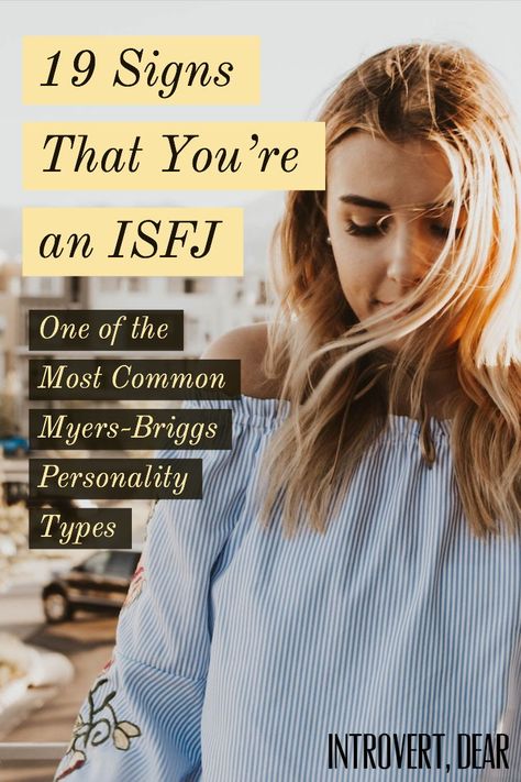 The ISFJ is one of the most common Myers-Briggs personality types — and also likely one of the most considerate. Are you an ISFJ personality? Here are 19 signs that you are. #ISFJ #16personalities #MBTI #MyersBriggs #personality #personalitytype Defender Personality Isfj, Isfj Personality Type, Isfj Men, Isfj T Personality, Meyers Briggs Personality Types, Isfj Defender, Defender Personality, Esfj Personality, Isfj Personality