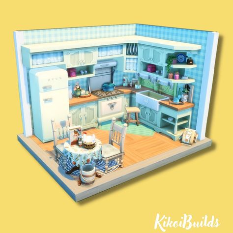 Sims Room, Sims Rooms, Build Plans, Sims 4 House Design, Sims House Plans, Sims Hair, Sims 4 Build, Sims 4 Houses, Tiny Kitchen