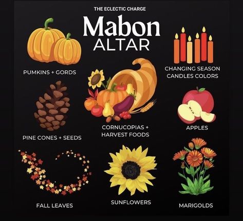 Mabon Crafts Diy, Mabon Alter, Mabon Feast, Autumn Altar, Autumnal Equinox Celebration, Witch Holidays, Mabon Altar, Wicca Holidays, Wiccan Sabbats