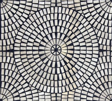 Circular Rectangular Tiles Fountain Tile, Circular Mosaic, Circle Tiles, Trendy Throw Pillows, Flooring Texture, Round Tiles, Tile Texture, Pebble Mosaic, Rug Designs