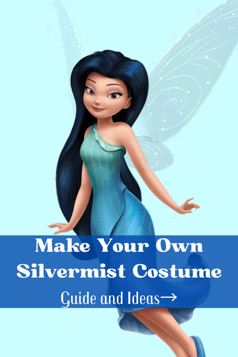 Please read through our guide to make your own Silvermist Costume. Silver Mist Fairy Costume, Silvermist Costume Halloween, Disney Themed Costumes, Silver Mist Costume, Silvermist Halloween Costume, Silvermist Fairy Costume, Silvermist Costume, Silvermist Fairy, Tinker Bell Costume