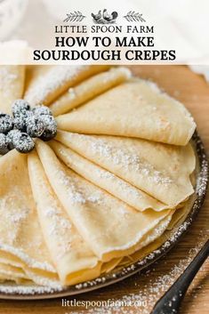 Fermented Sourdough Recipes, Sourdough Oreos, Sourdough Discard Crepes, No Wait Sourdough Recipes, Paper Mache Moon, Sourdough Crepes, Little Spoon Farm, Best Sourdough Starter Recipe, Dough Starter Recipe