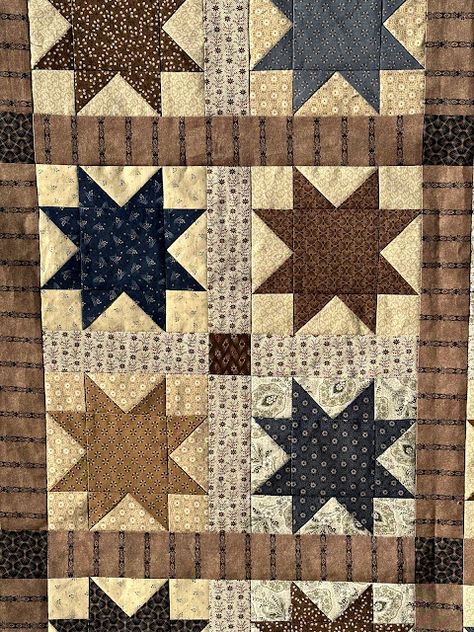 Heartspun Quilts ~ Pam Buda Pam Buda Quilts, Brown Quilts, Wonky Star, I Hop, Pam Buda, Spring Quilts, Marcus Fabric, House Quilts, Star Blocks