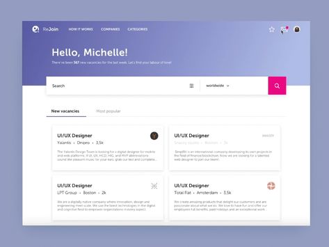 Web Recruiting Platform – In-App Chat by Yalantis | Dribbble Chat Web Design, User Flow Design, Chat Messages, Web Application Design, App Inspiration, Ui Design Patterns, Uiux Design, Login Form, User Flow