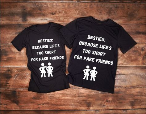 Matching Besties Shirt For Girls Best Friend Forever Shirts Cute Besties Shirts Besties Shirt with Funny Quotes Matching Best Friends Tops by PrintHarmonyHub on Etsy Besties Shirts, Friendship Shirts, Best Friend Forever, Shirts Cute, Paint Shirts, Girls Best Friend, Friends Forever, Shirts For Girls, Womens Clothing Tops