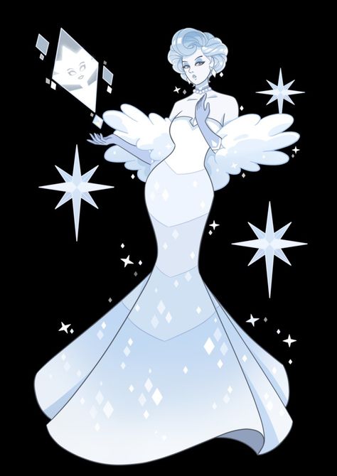 Star white diamond Diamond Character Design, Steven Universe Diamond Oc, White Diamond Fanart, Steven Universe Fusion, Cristal Gems, Adveture Time, Steven Universe Diamond, Steven Universe Oc, Steven Universe Anime