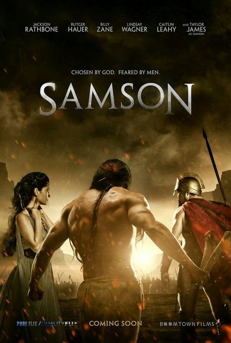 Samson (2018) Very Good! They did such a good job on this movie! Hollywood Action Movies, The Bible Movie, Movie To Watch List, Posters Design, Adventure Film, Christian Movies, Adventure Movies, Film History, Fantasy Movies