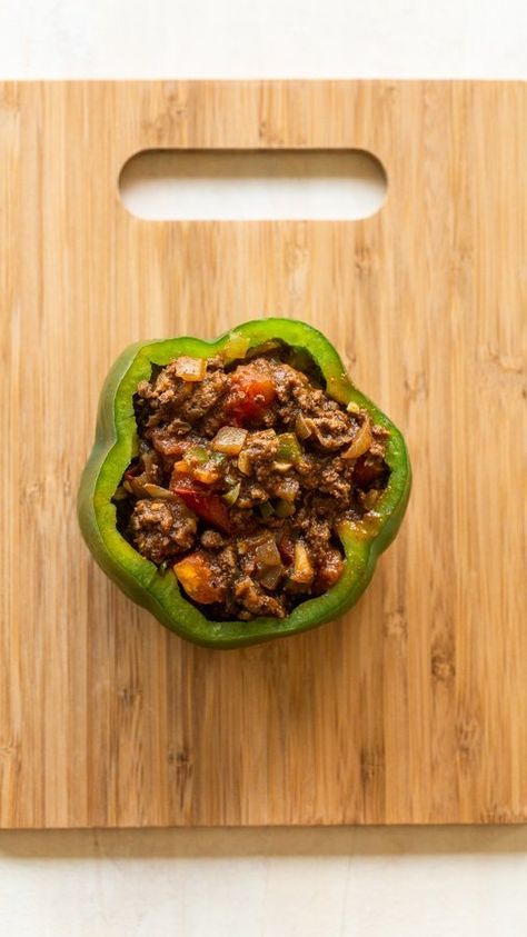 Stuffed Peppers with Venison Taco Style | Cook Them in the Instant Pot Venison Meals, Instant Pot Stuffed Peppers, Cooking Stuffed Peppers, Cooking Boneless Pork Chops, Copper Cooking Pan, How To Cook Venison, Stuffed Bell Pepper, Venison Meat, Taco Stuffed Peppers