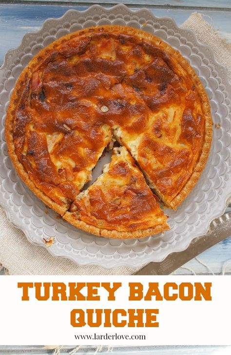 Turkey Quiche Recipes, Turkey Bacon Quiche, Turkey Quiche, Turkey Bacon Recipes, Bacon Quiche Recipe, Leek Quiche, Bacon Quiche, Creamed Leeks, Whole Turkey