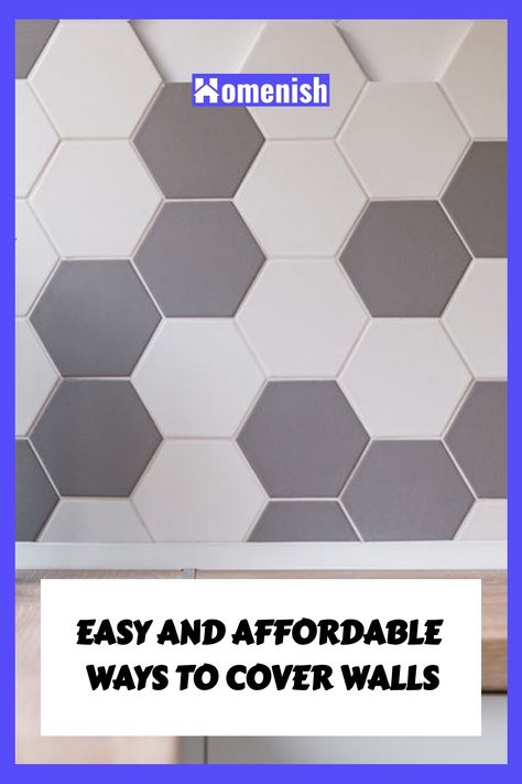 Want to add some personality to your walls without spending a lot of money? In this article, we will discuss 9 cheap and easy ways to cover your walls. How To Cover Walls Without Paint, Damaged Wall Covering Ideas, Cheap Wall Covering, Peel And Stick Shiplap, Wood Wall Covering, Ceiling Covering, Old Sheets, Flowery Wallpaper, Peeling Paint