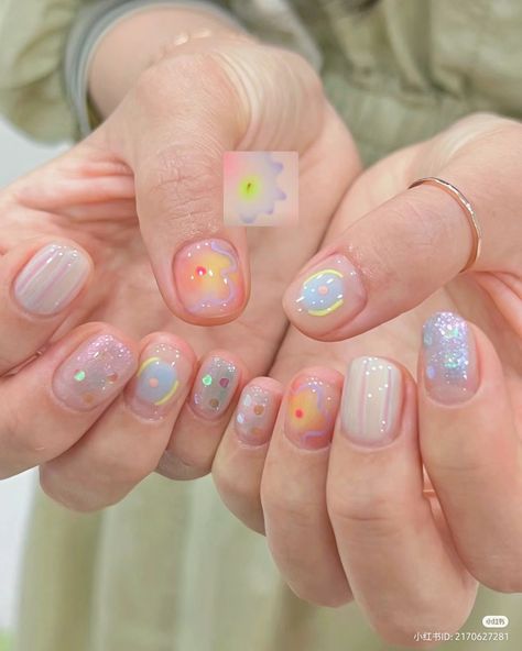 #Nailinspiration #nails #cute Short Natural Nails, Nails Cute, Cute Gel Nails, Get Nails, Dream Nails, Nails Inspo, Red Nails, Natural Nails, Short Nails