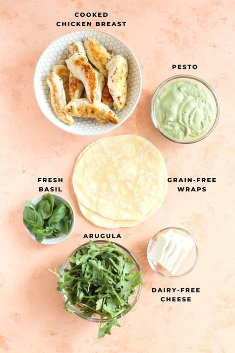 Pesto Wrap, Chicken Wraps Healthy, Chicke Recipes, Chicken Wrap Recipes, Chicken Pesto, Homemade Pesto, Healthy Recipies, Grilled Chicken Recipes, Pesto Recipe