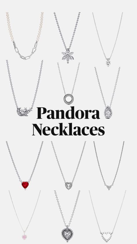 Pandora Necklace Ideas, Pandora Bracelet Charms Ideas, Preppy Jewelry, Pandora Necklace, Pandora Rings, Dope Jewelry, Pandora Bracelet Charms, Classy Jewelry, Jewelry Essentials