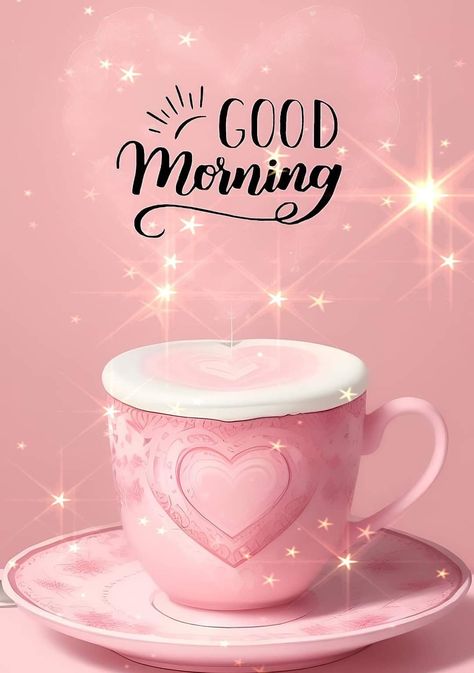 Pink Good Morning, Ella Quotes, Good Morning Coffee Images, Morning Coffee Images, Good Morning Flowers Pictures, Teddy Bear Pictures, Coffee Images, Good Morning Cards, Happy Friendship