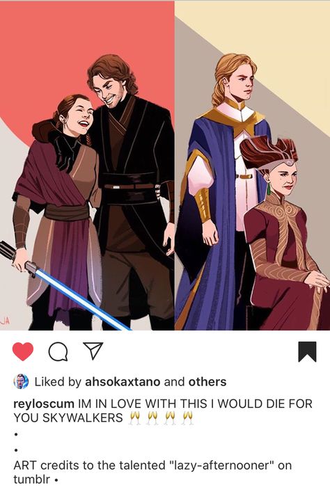 Anidala Fan Art, Skywalker Family Fanart, Leia Fanart, Star Wars Alternate Universe, Family Fanart, Skywalker Family, High Ground, Star Wars Jokes, Star Wars Drawings