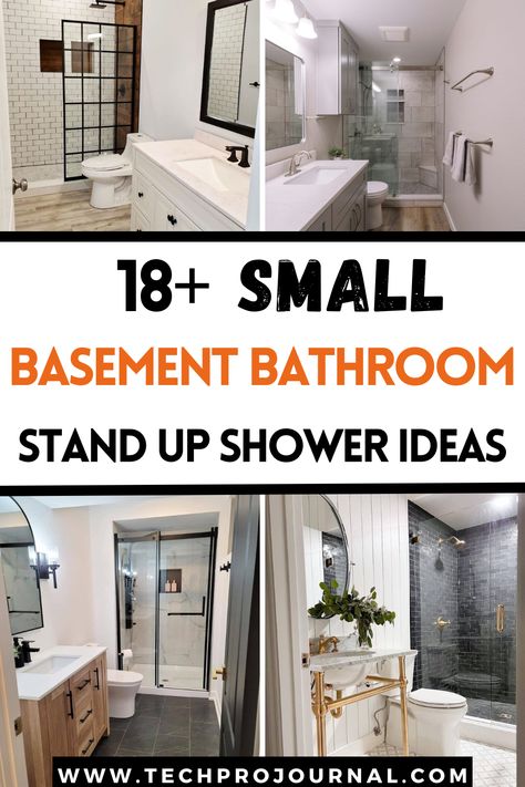 If you're remodeling a basement bathroom, these small standup shower ideas offer functionality and style. Small basement bathroom standup shower ideas can help you maximize space while adding a fresh, modern look. Bathroom Stand Up Shower Ideas, Bathroom With Shower Ideas, Small Bathroom With Shower Only, Stand Up Shower Ideas, Small Basement Bathroom Ideas, Hex Tiles Bathroom, Basement Bathroom Ideas, Stand Up Showers, Small Basement Bathroom