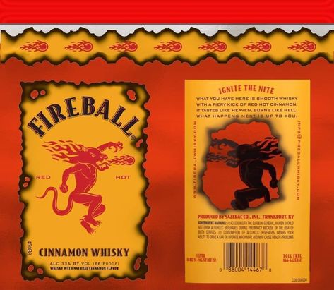 Fireball Tumbler, Fireball Bottle, Sazerac, Vinyl Tumblers, Cricut Projects Beginner, Custom Tumbler Cups, Cinnamon Flavor, Cookie Bar Recipes, Diy Tumblers