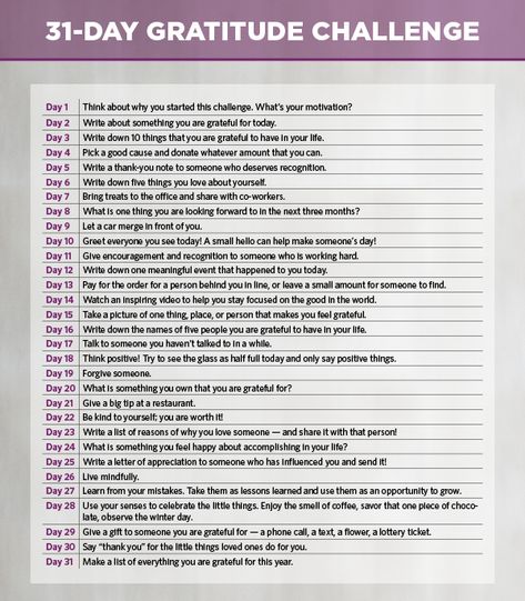 31-day gratitude challenge | UPMC MyHealth Matters Gratitude Jar, 31 Day Challenge, Being Grateful, Feeling Thankful, Gratitude Challenge, Attitude Of Gratitude, 31 Days, Taken For Granted, Positive Emotions