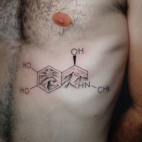 Chemistry Tattoo, chemistry tattoo sleeve, chemistry tattoo fails, chemistry tattoo dopamine, chemistry tattoo chest, organic chemistry tattoo, body chemistry tattoo, organic chemistry tattoo ideas, love chemistry tattoo, morbid chemistry tattoo, popular chemistry tattoo, minimalist chemistry tattoo, happiness chemistry tattoo, coffee chemistry tattoo, best chemistry tattoo #chemistrytattoo #organicchemistrytattoo #chemistry #organicchemistry #minimaltattoo #illustrativetattoo Organic Chemistry Tattoo Ideas, Organic Molecule Tattoo, Chemical Tattoo Ideas, Science Tattoos Chemistry, Oxygen Tattoo, Environment Tattoo, Chemistry Tattoos, Neurodivergent Tattoo, Chemistry Tattoo Ideas