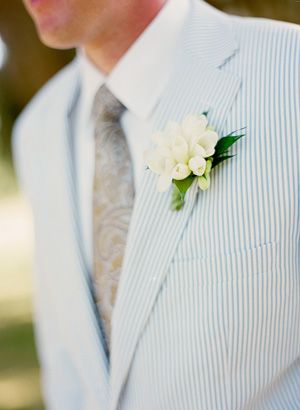 Seersucker Wedding, Seersucker Suit, Jekyll Island, Beach Wedding Inspiration, Summer Attire, Boutonniere Wedding, Wedding Summer, Southern Weddings, Groom Suit