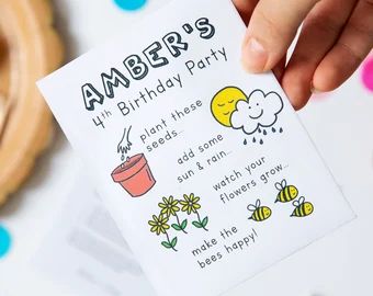 Seed Birthday Party Favors, Seed Party Favors, Eco Friendly Birthday Party, Plant Party, Eco Friendly Kids, Wonderful Nature, Party Favors For Kids Birthday, Kids Party Supplies, Childrens Birthday Party