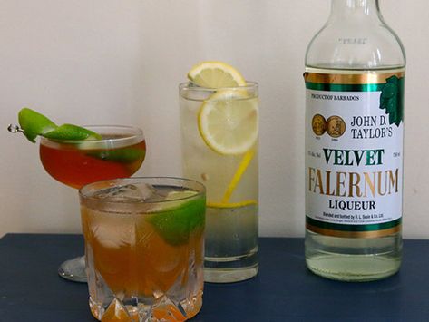 Some cocktail ingredients sound stranger than they are, and Velvet falernum falls right into this camp. But this Caribbean cocktail ingredient is easy... Tiki Drinks Cocktails, Infused Liquors, Caribbean Food, Lime Peel, Tiki Drinks, Rum Drinks, Cocktail Ingredients, Lime Wedge, Sweet Tarts