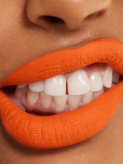 Storybook Cosmetics, Orange Makeup, Lipstick Tutorial, Orange Lips, Matte Lip Color, Amazing Hair, Lip Service, Matte Lip, Lip Color