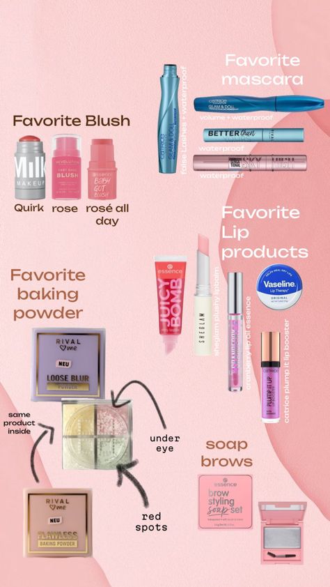 Make up favorites - drugstore edition 🫦 Best Smudge Proof Mascara, Drugstore Blush, Smudge Proof Mascara, Drugstore Mascara, Glam Doll, Waterproof Makeup, False Lashes, Lip Oil, Vaseline