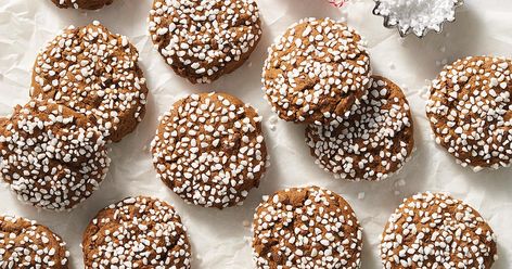 A soft and chewy gingerbread cookie enhanced with cocoa and chocolate chips. Chocolate Gingerbread Cookies, Gingerbread Cookies Recipe, Chewy Gingerbread Cookies, Chocolate Gingerbread, King Arthur Baking, Ginger Bread Cookies Recipe, King Food, Gingerbread Recipe, Ginger Snap Cookies