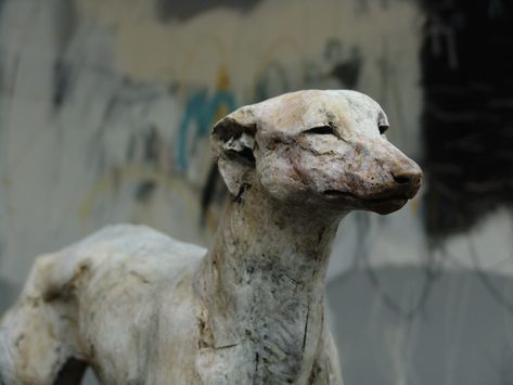 In Spellbindingly Sensitive Sculptures by Nichola Theakston, Serene Animals Reflect and Dream | Colossal Greyhound Art, Colossal Art, Animal World, Keramik Design, 3d Studio, Visual Culture, Dog Sculpture, Ceramics Pottery Art, Inspirational Artwork