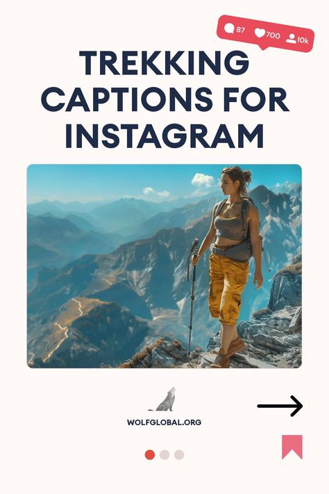 Alt text: Poster of trekking captions for Instagram featuring a hiker overlooking mountainous terrain.
Alt text: Inspirational checklist about exploring nature with emoji bullet points, and a "Get 100+ more" button.
A woman with a laptop surrounded by social media symbols promoting an Instagram engagement pod. Trekking Captions For Instagram, Mountain Trails, Captions For Instagram, Trail Mix, One Liner, Double Tap, Instagram Captions, Breathtaking Views, Mantra