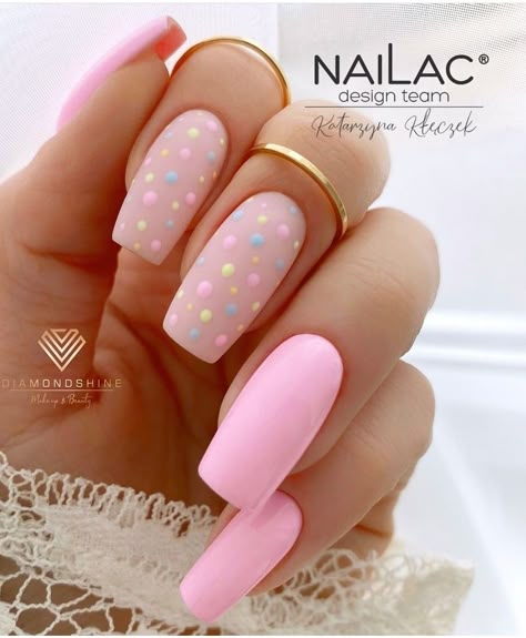 Uñas Dip Powder, Easter Nails Pastel, Nails Styles, Rainbow Nail, Nail Vinyls, Nagel Design, Nail Decor, Nail Shimmer, Romantic Nails