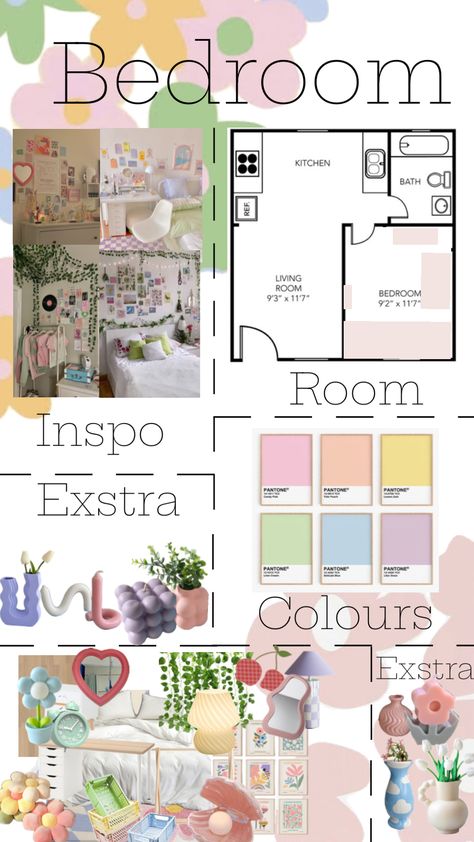 Danish pastel bedroom #Danish￼pastel Bedroom Danish Pastel, Danish Pastel Bedroom, Pastel Danish, Pastel Bedroom, Danish Pastel, Room Walls, Dream Bedroom, Room Inspo, Kitchen And Bath