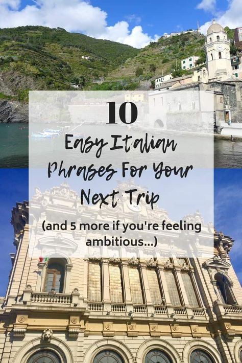 Backpacking For Beginners, How To Say Hello, Tuscan Towns, Rome Travel Guide, Italian Lessons, Things To Do In Italy, Italian Phrases, Mediterranean Cruise, Easy Italian